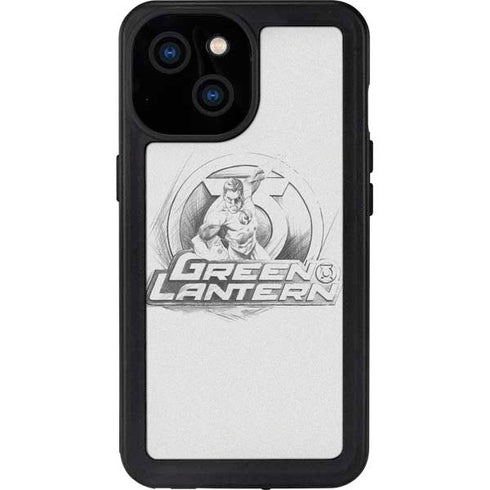 DC Comics Green Lantern Sketch Art Action Pose iPhone 15 Waterproof Case